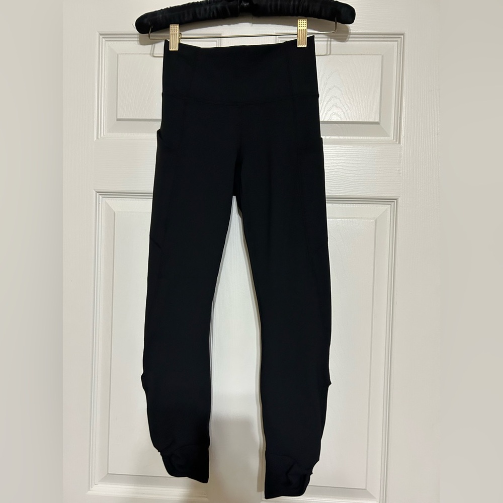 NWT Fabletics Black Twist Leggings 7/8 Xxs 0-2 Pure Lux
